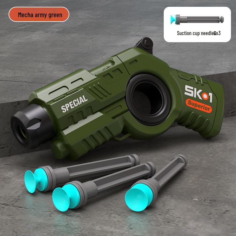 Детская мини-игрушка-спиннер Револьвер - Спиннер на кончике пальца Подарок для мальчиков с взводом одной кнопкой