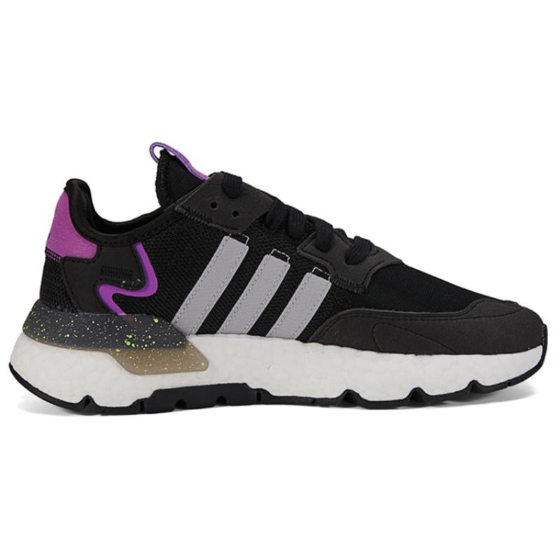 Adidas Оригинальные кроссовки Nite Jogger 'Black Purple' женские FX6903