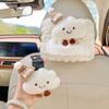 Cartoon Hat Car Hooks Cloud Car Accessories Set Cute Car Tissue Box