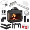 Cast iron fireplace KRATKI SIMPLE left 8 kW Ø 200 Set 2