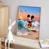Disney Набор для алмазной мозаики ручной работы DIY 5D декор для дома подарок уникальный креативный серфинг Микки пляж океан закат атмосфера идея
