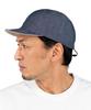 Nakota Nylon Denim Activity Baseball and and Large XL Size Circumference Approximately Light Indigo X Natural Cap, Cap, Denim, Men's Women's, Spring,