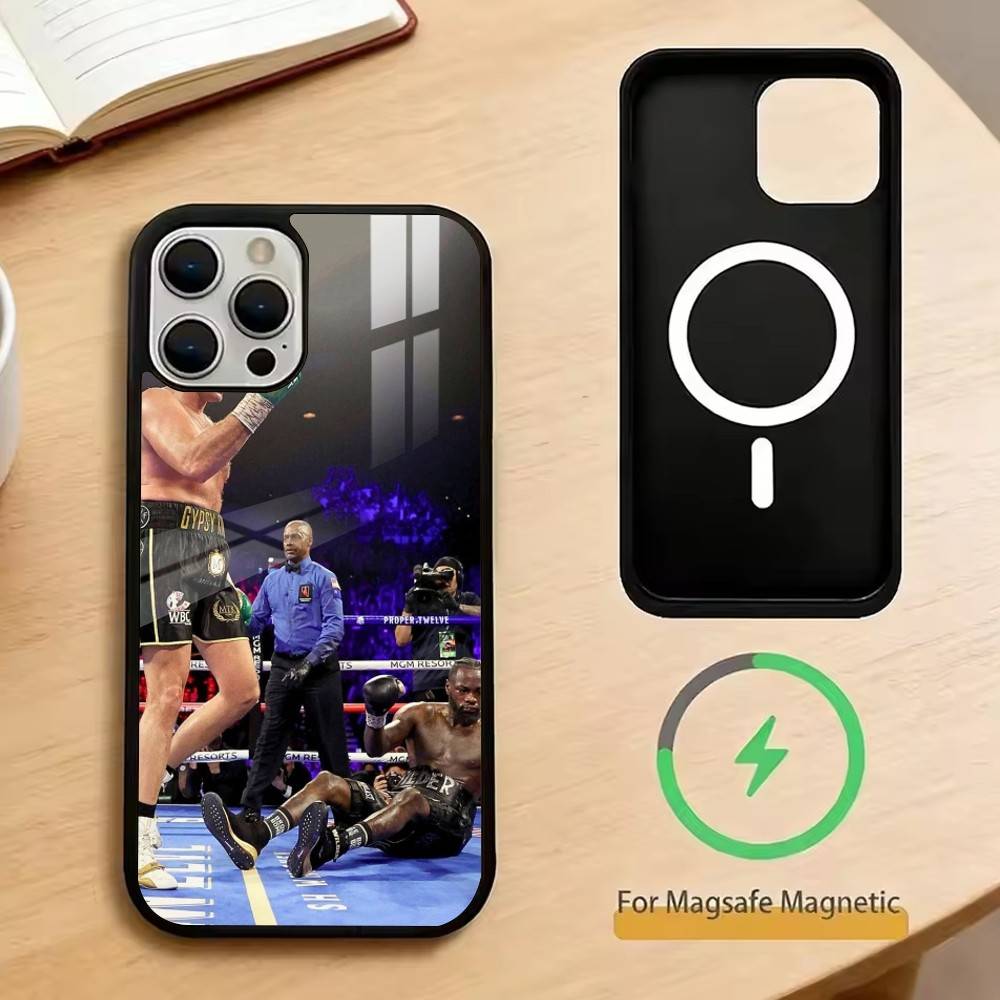 Тайсон Фьюри Чехол для телефона для iPhone 17, 16, 15, 14, 13, 12, 11 Plus, Pro Магнитный с Magsafe Беспроводная зарядка