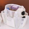 Internal Compartments Large Beach Tote Bag Multi-level Zoning Mesh Shower Bag  Travel