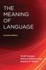 Книга The Meaning Of Language