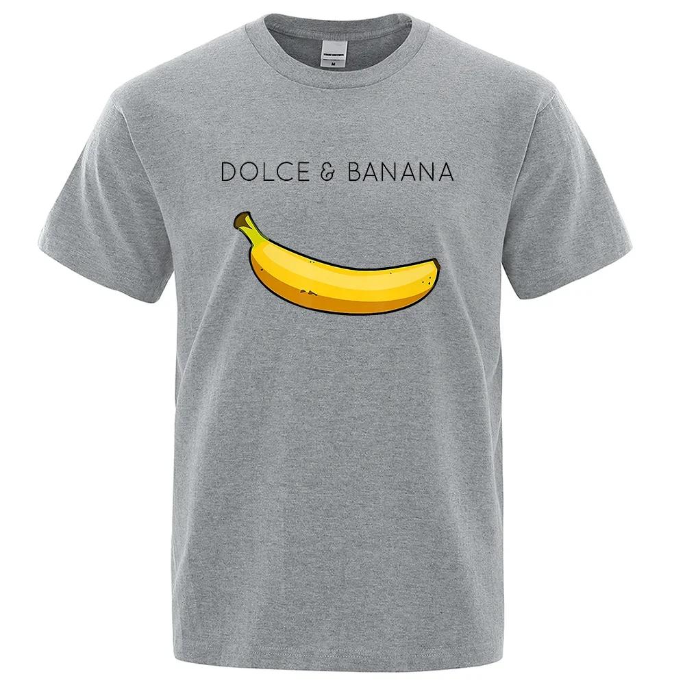 Летняя мода Dolce & Banana Print женские футболки повседневные дышащие топы футболки с коротким рукавом женские топы футболки
