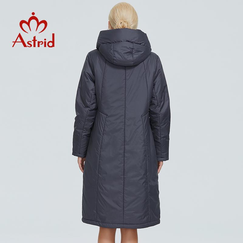 Astrid Тёплое ветрозащитное пальто с капюшоном больших размеров
