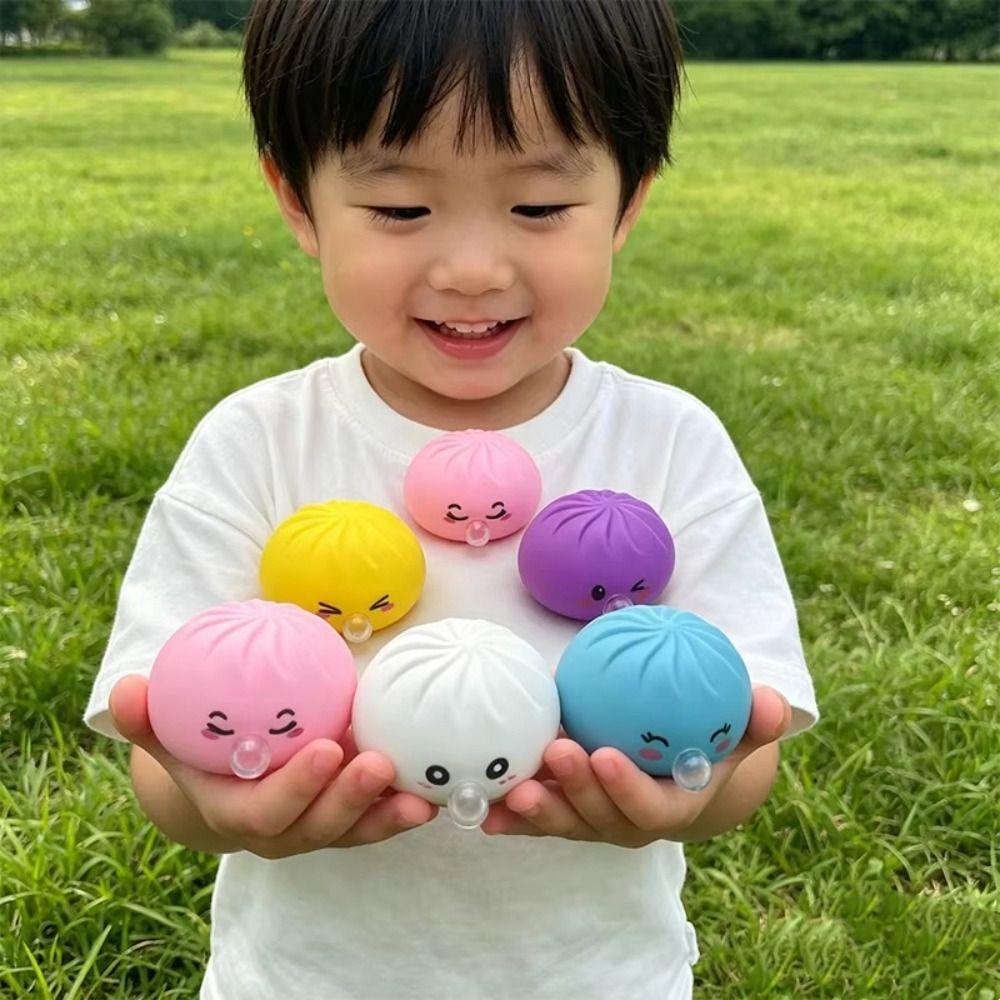 Slow Rebound Spit Bubble Dumpling Colorful Sensory Fidget Ball Boys Girls Squishy Toys Kid Adults
