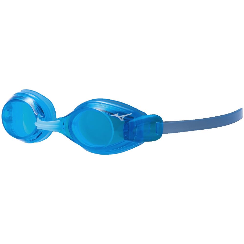 Mizuno N3JFB751 Junior Swimming Goggles for Competitive Size Water Blue X Clear (Cushion Type) Swimming, 21 Blue, Tv 52%
