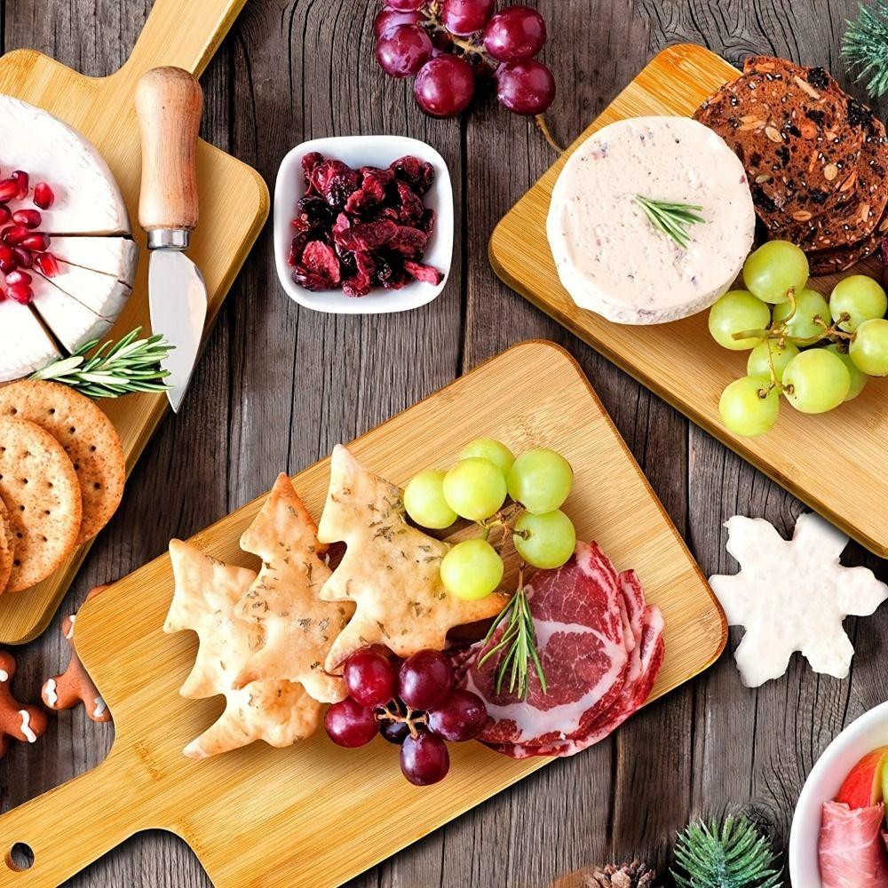 With Handle Bamboo Cutting Board Nonstick Wooden Pizza Paddle Thicken Food Serving Plate  Kitchen