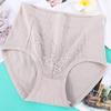 Plus Size Women's Summer Thin Cotton Middle Aged and Elderly High Waisted Panties