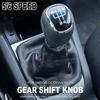 Для Skoda Octavia A5 A6 2004-2012 Высококачественный 5/6-ступенчатый рычаг переключения передач с кожаным чехлом Аксессуары для стайлинга автомобиля