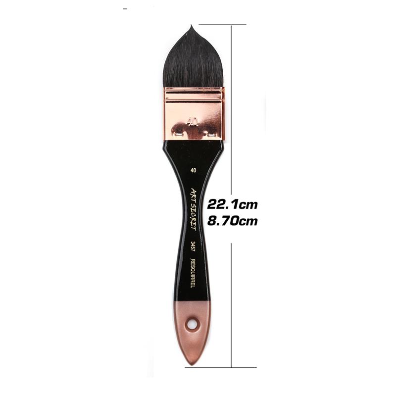 Dainayw Premium, 4 шт., круглые/плоские кисти для рисования с беличьим волосом, большой набор мягких кистей для мытья