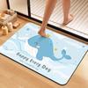 Bathroom Bathroom Door Diatom Mud Absorbent Mat Toilet Toilet Floor Mat Quick Drying Non-slip Carpet