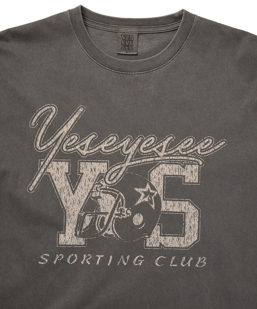 YESEYESEE Y.E.S Спортивный клуб Футболка Угольный