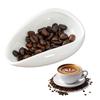 Coffee Dosing Cup Barista Tools Utensil Portable Coffee Spoon for Home Cafe Buffet Hotel Office Ceramic Coffee Bean Weighing Dish