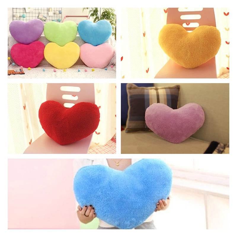 Adorable Heart-shaped Cushion With Ultra-soft Short Plush