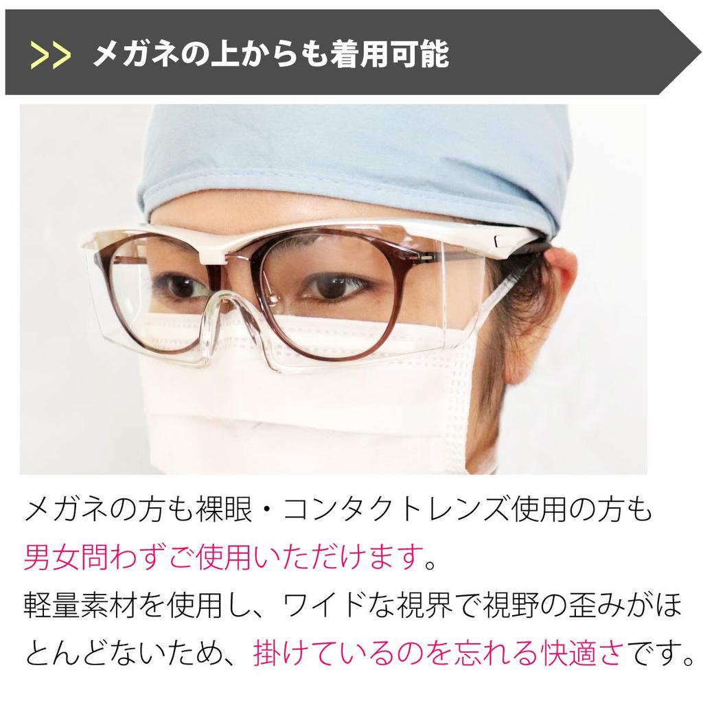 Совместное исследование с Университетом Фукуи Очки для ухода за глазами Премиум Защита от капельной инфекции Вирус Модные Больничные, EC-10 Очки,