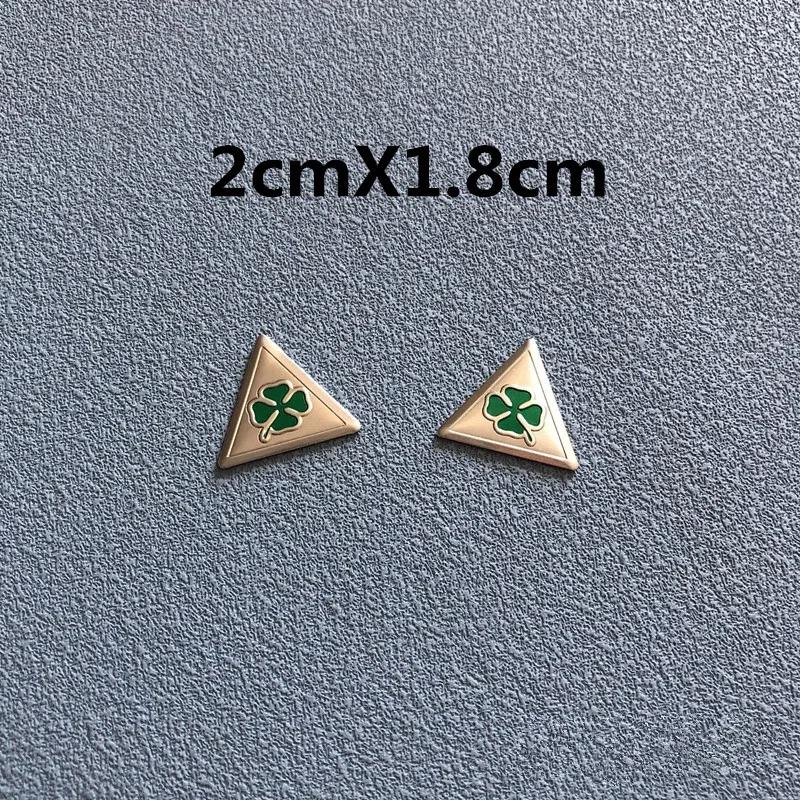 2Pcs green Four Leaf Clover Car Side Fender Emblem Rear Trunk Badge Sticker Romeo 147 156 159 166 Giulietta Spider GT