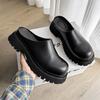 Internet Celebrity Thick Bottom Heightening Slippers Men's 2025 Spring and Autumn New Popular Outer Wear Bag Head Half Tray 3205-J