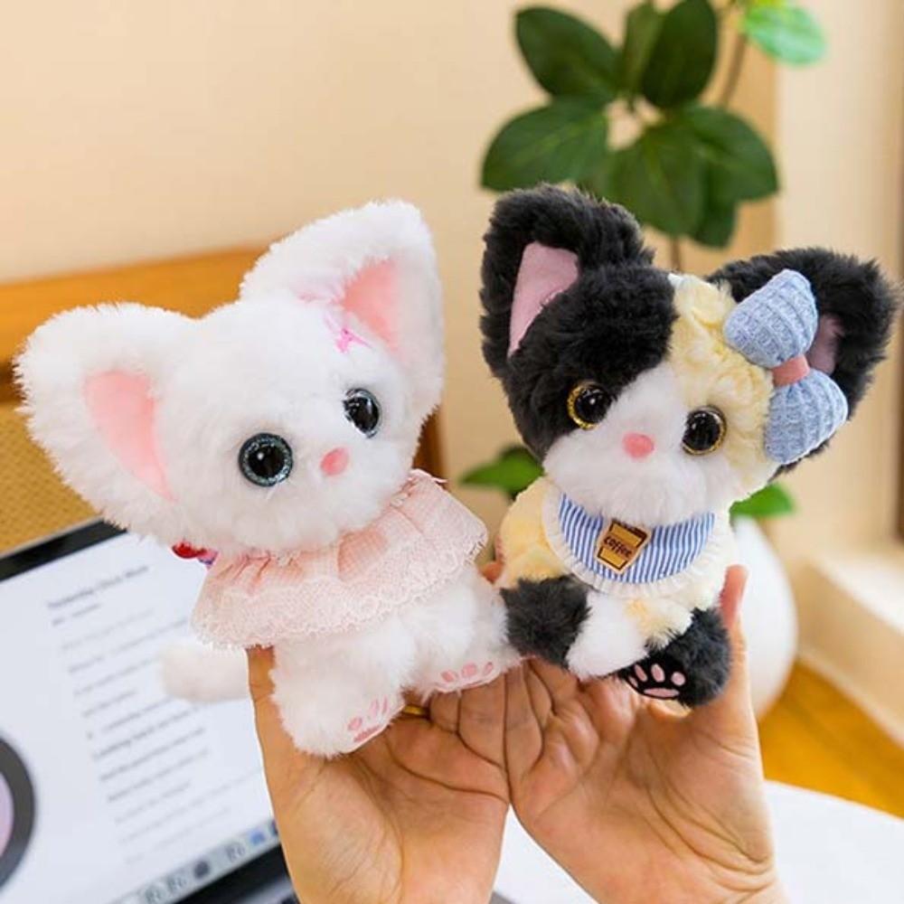 Soft Plush Eyewear Kitten Pendant Fluffy Texture Sleeping Cat Charm Plush Cat Keychain Cat Lovers