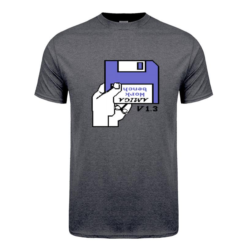 Retro Video Games Commodore Amiga Workbench Insert Disk T Shirts Unisex Graphic Streetwear Short Sleeve Tshirt Gifts Tshirt Dy209