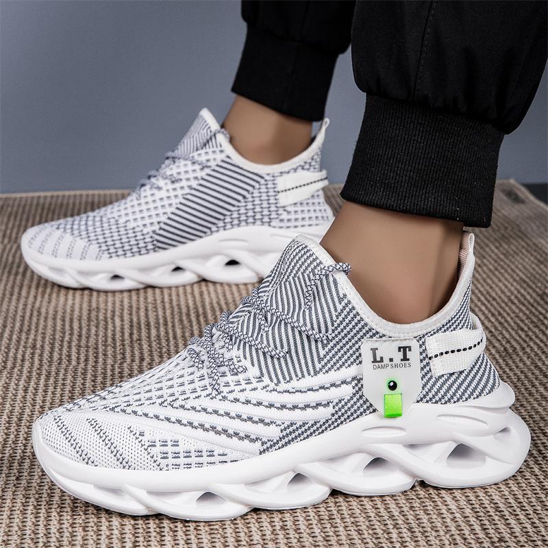 Fashion Men's Running Shoes Large Size 48 New Spring and Autumn Walking Shoes Fashion Casual Sports Shoes Breathable Light Men's