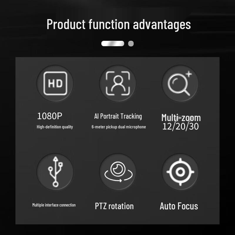 Hong Shi Dao 1080P AI Tracking PTZ Conference Camera (CN version)