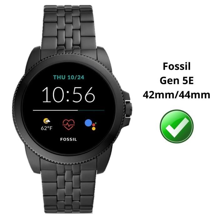 Verre Trempé pour Fossil Gen 5E 42mm 44mm [Lot de 2] Film Protection Ecran Montre Anti Rayure Phonillico®