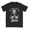 DIO Рок-группа Футболка из чистого хлопка для мужчин Летняя Классические футболки С круглым вырезом Хипстерские футболки Оверсайз Повседневная одежда