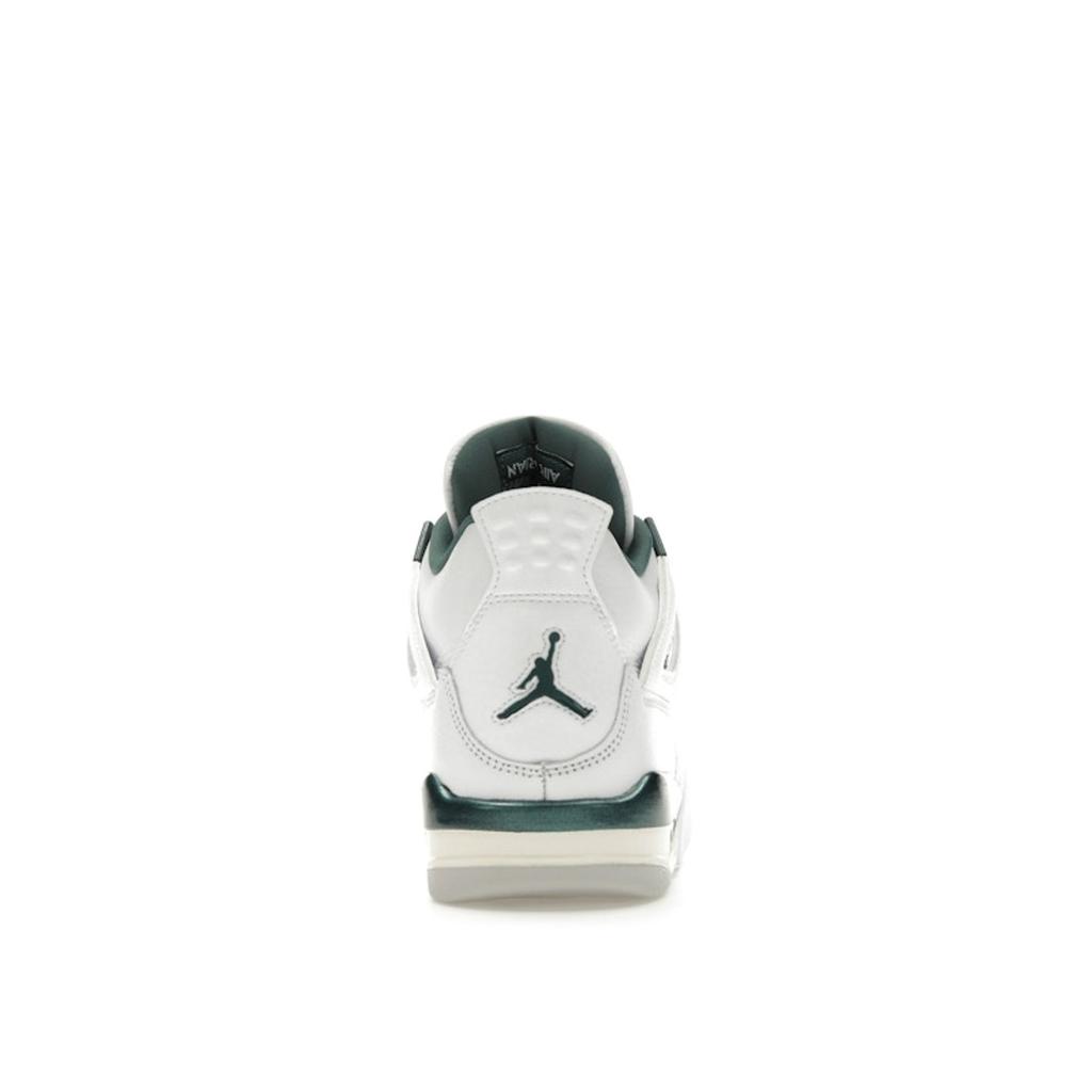 Детские кроссовки Air Jordan 4 Retro GS Oxidized Green белые нейтрально-серые FQ8213-103