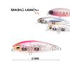 Transparent Useful Crankbaits Minnow Lures Pencil Baits with Steel Ball Winter Fishing Fish Hooks