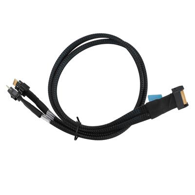 MCIO 8I to 2 Ports SFF‑8654 4I Cable 32GTs High Speed Transmissing Cord Adapter Cable для сервера
