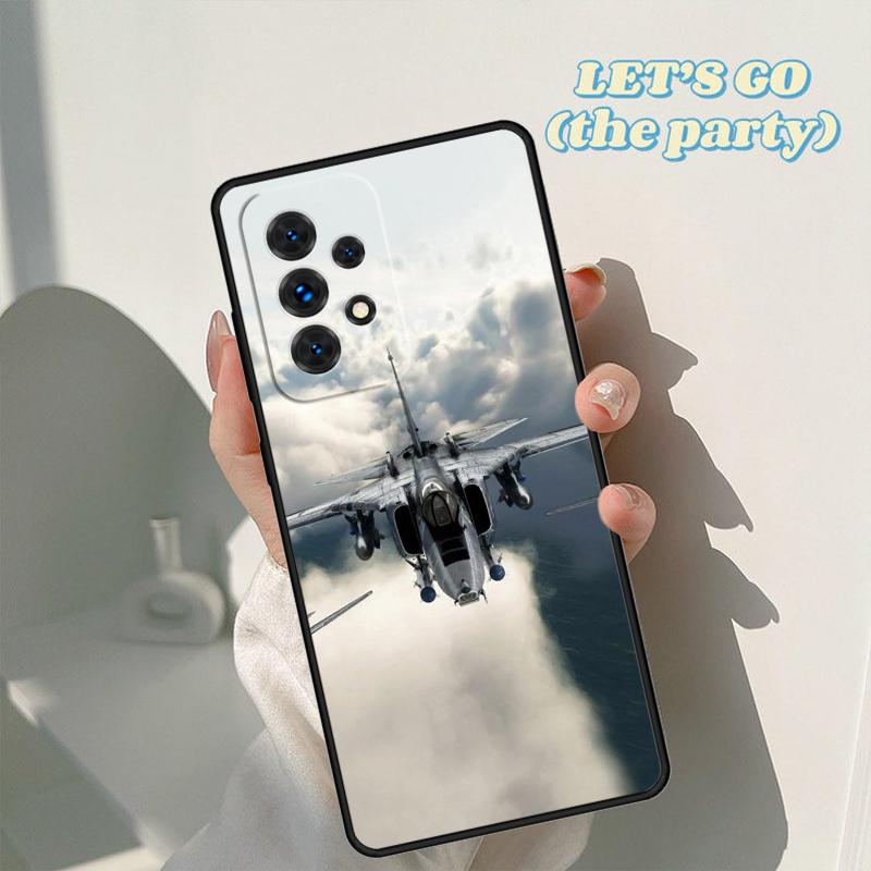 Чехол для телефона с изображением реактивного самолета Для Samsung Galaxy A42 A31 A40 A51 A71 A32 A80 A91 A52 A72 A73 A20e A21S A50 A70 A11 A12