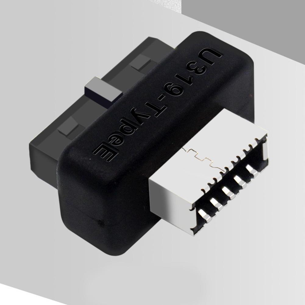 Computer Motherboard Header Motherboard USB Header Adapter 19Pin / 20Pin To Type-E Internal Header To Type E Adapter Connector
