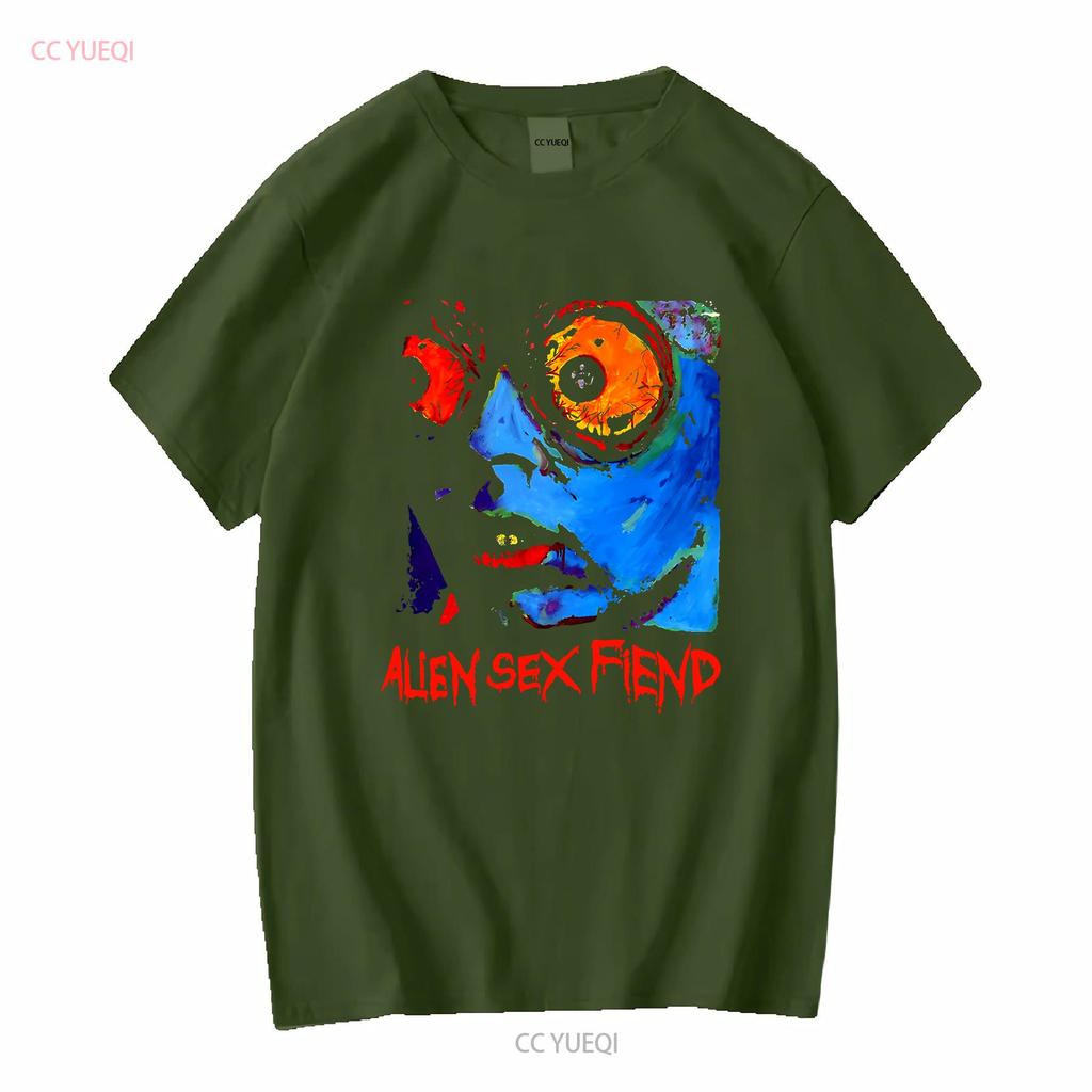 Alien Sex Fiend band T shirt black short sleeve All sizes S 5Xl TA4489 long or sleeves vintage Washed Comfortable Stylish