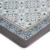 Kitchen Mat Blue Grey Cement Tiles 45x75 - Non-slip Vinyl