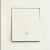 Grano Recessed Light Switch White Mechanism + Frame