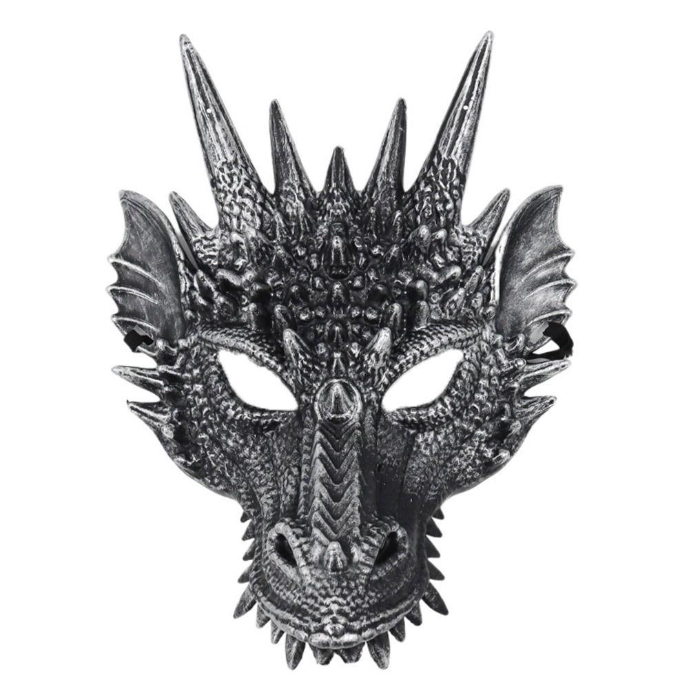 Праздничные аксессуары для вечеринок Новогоднее украшение Маска дракона Аниме-маска Маскарад Косплей Реквизит