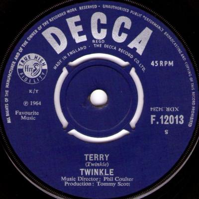 7-дюймовая пластинка TWINKLE (3) - Терри F12013 Decca 1964 Великобритания Рок Б/у