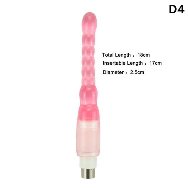 28 Types Pink Purple Dildos A2 / F2 Sex Machine Attachments