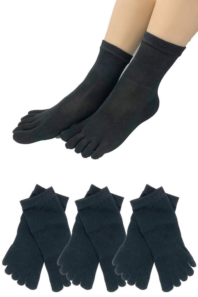 Authentic Made In Silk Gas 3 Sizes Women's Five-Toe Socks, Japan, Cotton, Smooth, CEO's Socks, Anti-Heat, Antibacterial, Breathable, Deodorizing,
