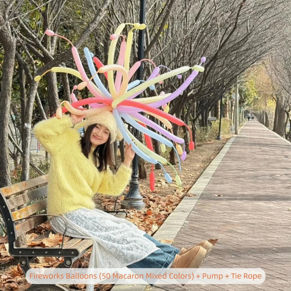 50 шт. Многоцветные Длинные Шары-Стринги Латексные DIY Аксессуары Шары Дофаминовых Цветов Смешанный Цвет Фото Реквизит Латексные Шары