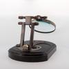 Vintage Brown Magnifying Glass – Decorative Desk Accessory, 12 Cm
