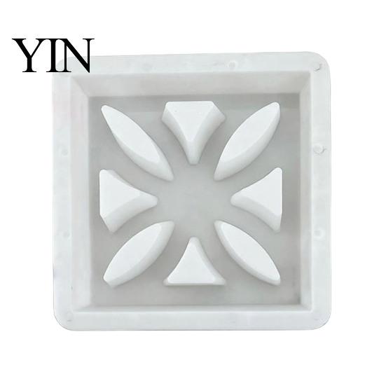 Outdoor Floor Tile DIY Kit Plastic Stepping Stones Mold, Reusable Concrete Mold for Garden Walkway Path Maker, Durable Casting Personalized