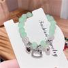 Imitation Jade Gold Branches And Jade Leaves Bracelet