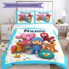 3Pcs Custom Name Pocoyo Bedding Set Duvet Cover Closure Includes 1Duvet Cover 2Pillowcases Soft And Comfortable For All Seasons