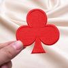 8pcs Red Heart Patches DIY Iron on Patches Spades Poker Sewing Supplies  Clothing Bag Accessories