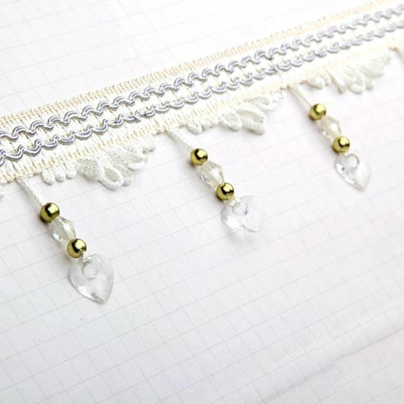 11,5 метров кружевная отделка для штор Love Beads кисточка бахрома для DIY занавеска драпировка диван обивка швейные аксессуары декор