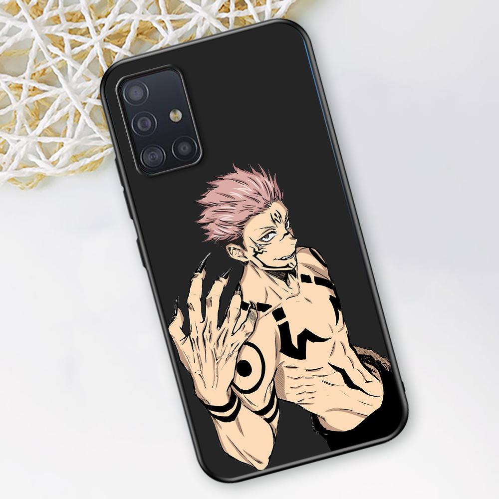 Крутой чехол для телефона с изображением аниме дзюдзюцу кайсен для Samsung Galaxy A12 A52 A51 A32 A21s A71 A02s A22 A31 A72 A41 A02 A42, черный чехол из ТПУ